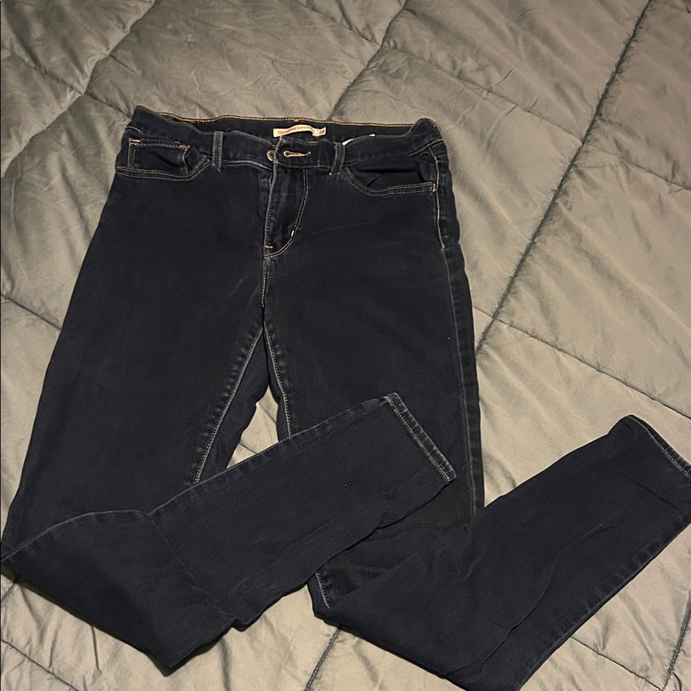 Classic Navy Blue Women's Jeans